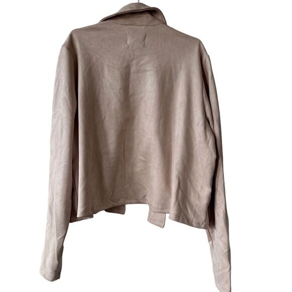Ookie & Lala Faux Suede Pink Jacket size XL - Picture 4 of 11